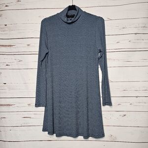 Comfy USA Striped Turtleneck Tunic